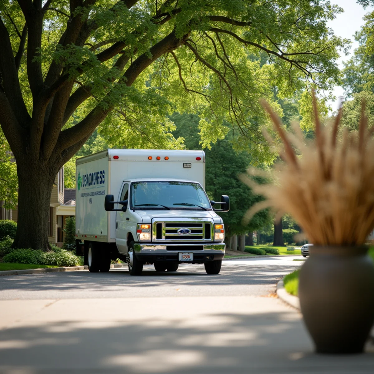 Linden Plumbers service truck parked in residential Wilmette neighborhood