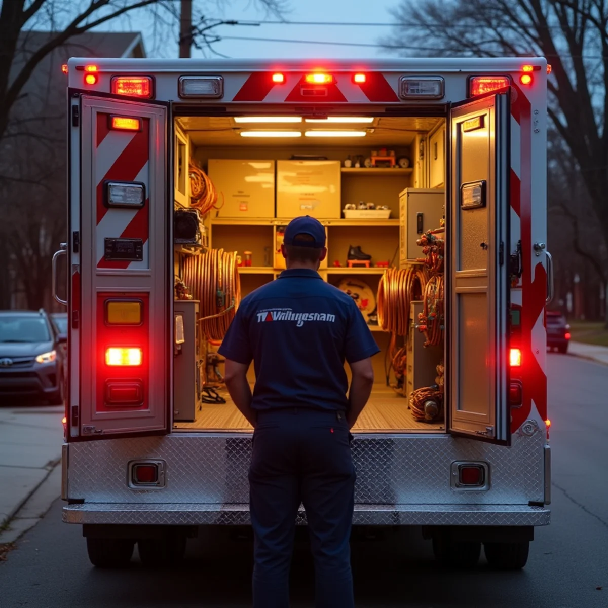 Linden Plumbers emergency response vehicle equipped for 24/7 dispatch in Wilmette