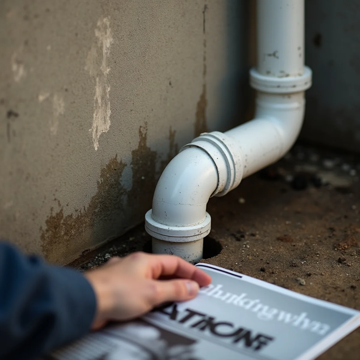 Loose rubber check valve coupling vibrating on PVC discharge pipe