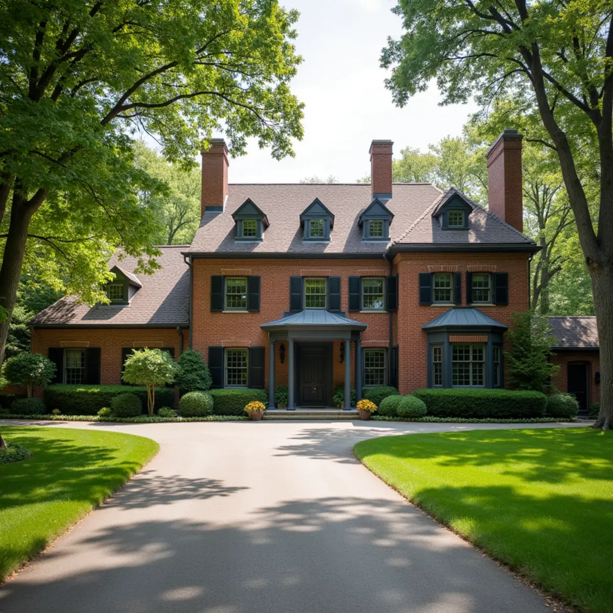 Historic pre-war Winnetka brick residence near Sheridan Road and Indian Hill